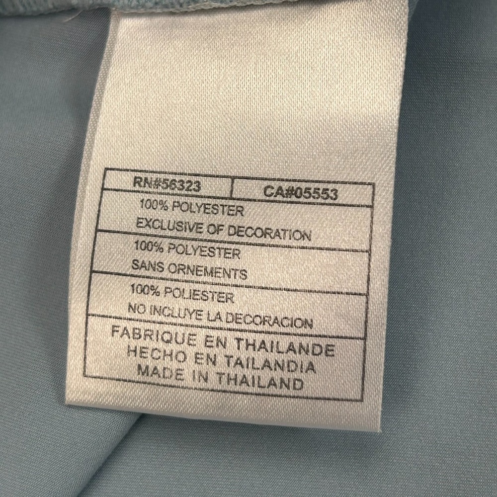NIKE Golf Dri-Fit Women's Shirt Medium Short Sleeve Polo Ice Blue Preppy Sporty - Picture 6 of 12